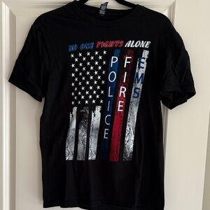 District Black Patriotic Graphic Women's Tee